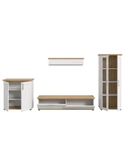 Wohnkombination (B/H/T: 336x161x40 cm) in Sibiu Lärche Nachbildung