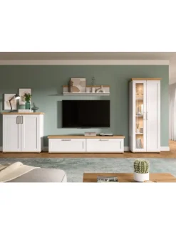 Wohnkombination (B/H/T: 336x161x40 cm) in Sibiu Lärche Nachbildung