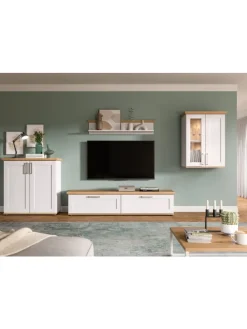 Wohnkombination (B/H/T: 336x161x40 cm) in Sibiu Lärche Nachbildung