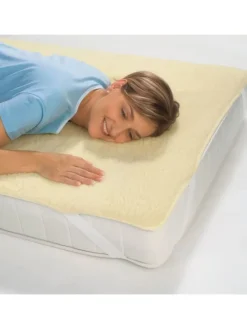 Wolle Matratzenauflage Saalfeld in natur