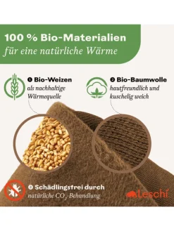 Wärmekissen 100 % Bio-Baumwolle, Körnerkissen 