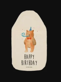 Wärmekissen Bär Geburtstag mit Spruch in Weiß