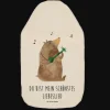 Wärmekissen Bär Lied mit Spruch in Weiß