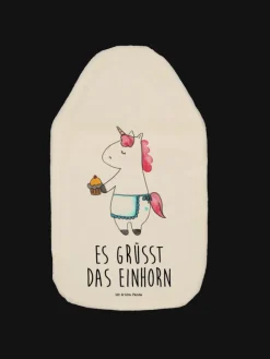 Wärmekissen Einhorn Muffin mit Spruch in Weiß