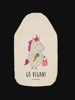Wärmekissen Einhorn Vegan mit Spruch in Weiß