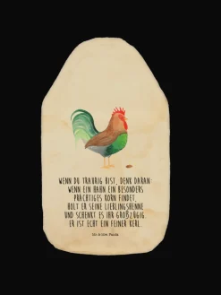 Wärmekissen Hahn Korn mit Spruch in Vintage