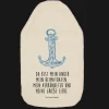 Wärmflasche Anker Blau mit Spruch in Weiß