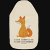 Wärmflasche Einhorn Fuchs mit Spruch in Weiß