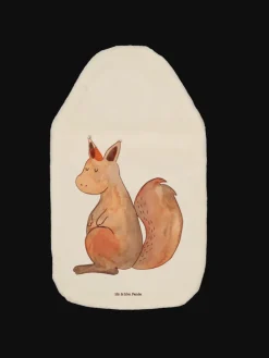 Wärmflasche Einhorn Glauben ohne Spruch in Weiß