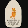 Wärmflasche Fuchs Lord mit Spruch in Weiß
