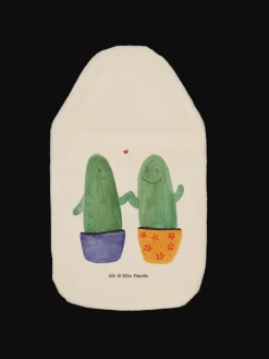 Wärmflasche Kaktus Liebe ohne Spruch in Weiß