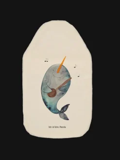 Wärmflasche Narwal Gitarre ohne Spruch in Weiß