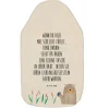 Wärmflasche Otter Stein mit Spruch in Weiß