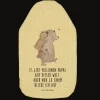 Wärmflasche Papa Bär mit Spruch in Gelb Pastell