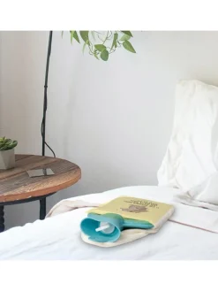 Wärmflasche Papa Bär mit Spruch in Gelb Pastell