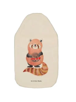 Wärmflasche Roter Panda ohne Spruch in Weiß