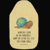 Wärmflasche Schnecke Sir mit Spruch in Gelb Pastell