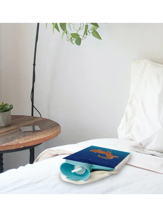 Wärmflasche Sternzeichen Steinbock ohne Spruch in Sternenhimmel Blau