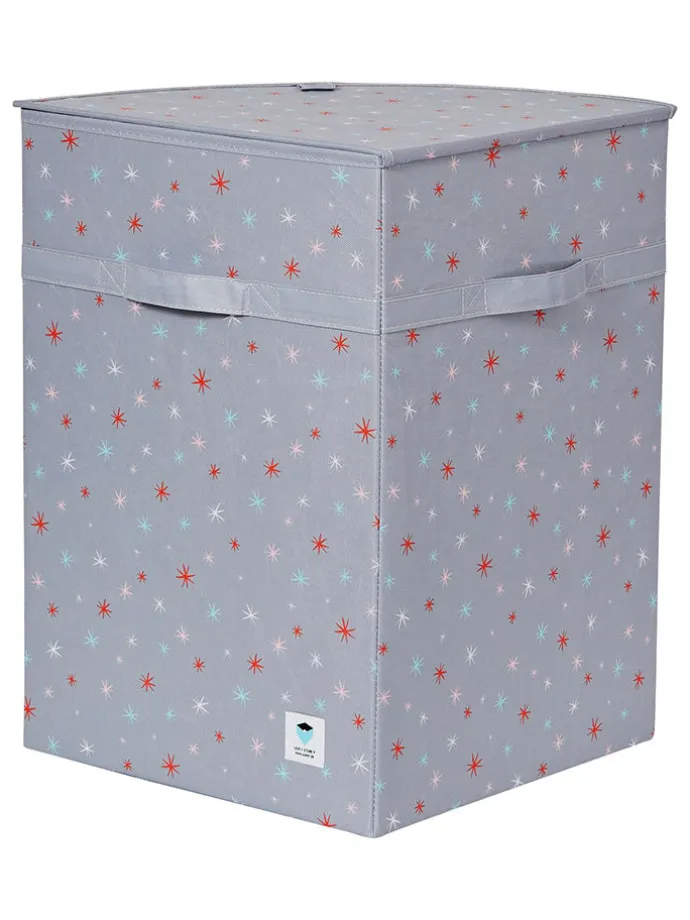 Wäschekorb "Einhorn" in Grau - (B)35 x (H)50 x (T)35 cm