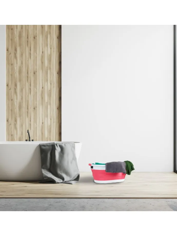 Wäschekorb "faltbar" in Blau - 24 l