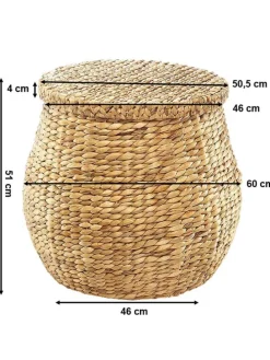 Wäschekorb HYACINTHDEC2 in Braun