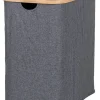 Wäschekorb in Anthrazit - (B)33 x (H)54 x (T)54 cm
