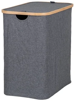 Wäschekorb in Anthrazit - (B)33 x (H)54 x (T)54 cm