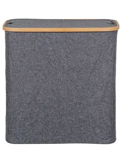 Wäschekorb in Anthrazit - (B)33 x (H)54 x (T)54 cm