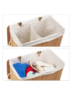 Wäschekorb in Braun - (B)55 x (H)63 x (T)35 cm