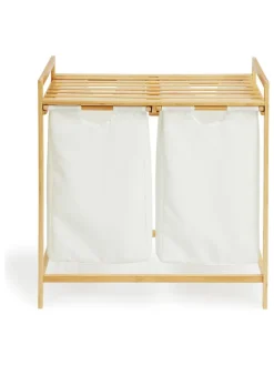 Wäschekorb in Creme/ Natur