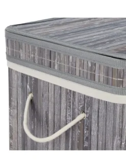 Wäschekorb in Grau - (B)36 x (H)63 x (T)36 cm