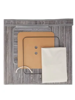 Wäschekorb in Grau - (B)36 x (H)63 x (T)36 cm