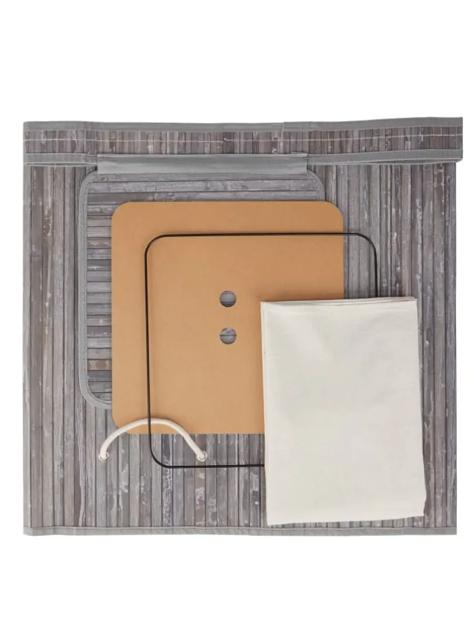 Wäschekorb in Grau - (B)36 x (H)63 x (T)36 cm