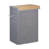 Wäschekorb in Grau - (B)40 x (H)60 x (T)30 cm