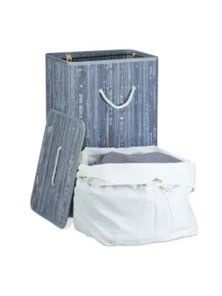 Wäschekorb in Grau - (B)43,5 x (H)65,5 x (T)33,5 cm