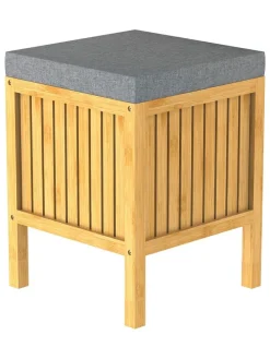 Wäschekorb in Hellbraun - (B)39 x (H)52 x (T)39 cm