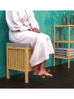 Wäschekorb in Hellbraun - (B)39 x (H)52 x (T)39 cm