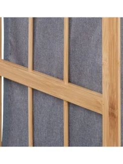 Wäschekorb in Natur/ Grau - (B)39 x (H)60 x (T)30 cm