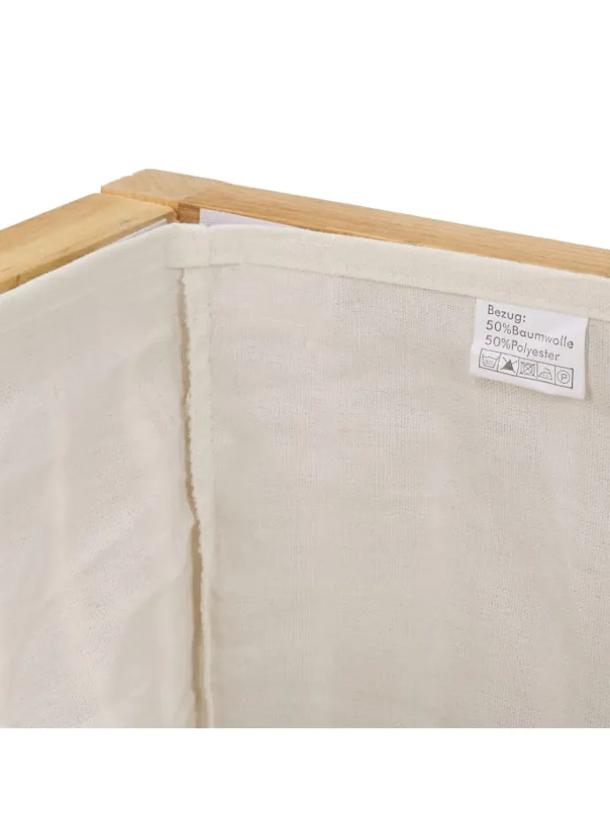 Wäschekorb in Natur/ Weiß - 30 l