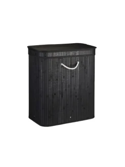 Wäschekorb in Schwarz - (B)55 x (H)63 x (T)35 cm