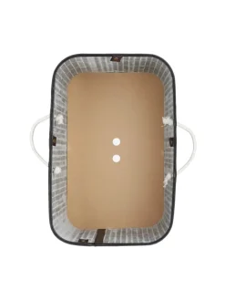 Wäschekorb in Schwarz - (B)55 x (H)63 x (T)35 cm