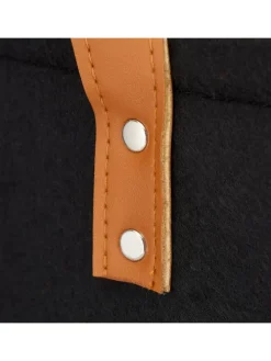 Wäschekorb in Schwarz - (H)45 x Ø30 cm