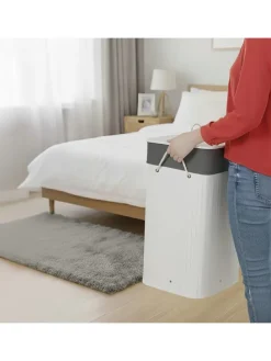 Wäschekorb in Weiß - (B)52 x (H)63 x (T)32 cm