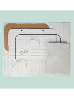 Wäschekorb in Weiß - (B)40 x (H)60 x (T)30 cm