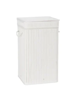 Wäschekorb in Weiß - (B)36 x (H)63 x (T)36 cm