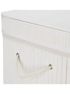 Wäschekorb in Weiß - (B)36 x (H)63 x (T)36 cm