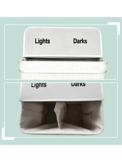 Wäschekorb in Weiß - (B)52 x (H)60 x (T)32 cm