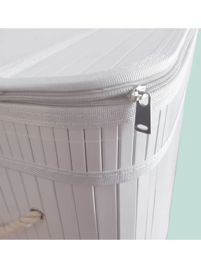 Wäschekorb in Weiß - (B)52 x (H)60 x (T)32 cm