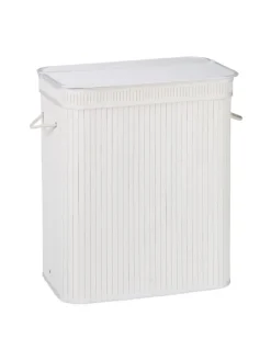 Wäschekorb in Weiß - (B)55 x (H)63 x (T)35 cm