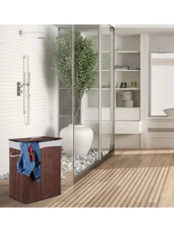 Wäschekorb Natur - (B)55 x (H)63 x (T)35 cm